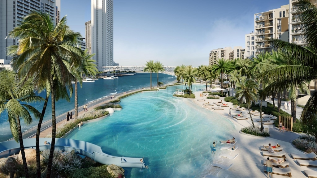 Grove Creek Beach Apartments im Hafen von Dubai Creek