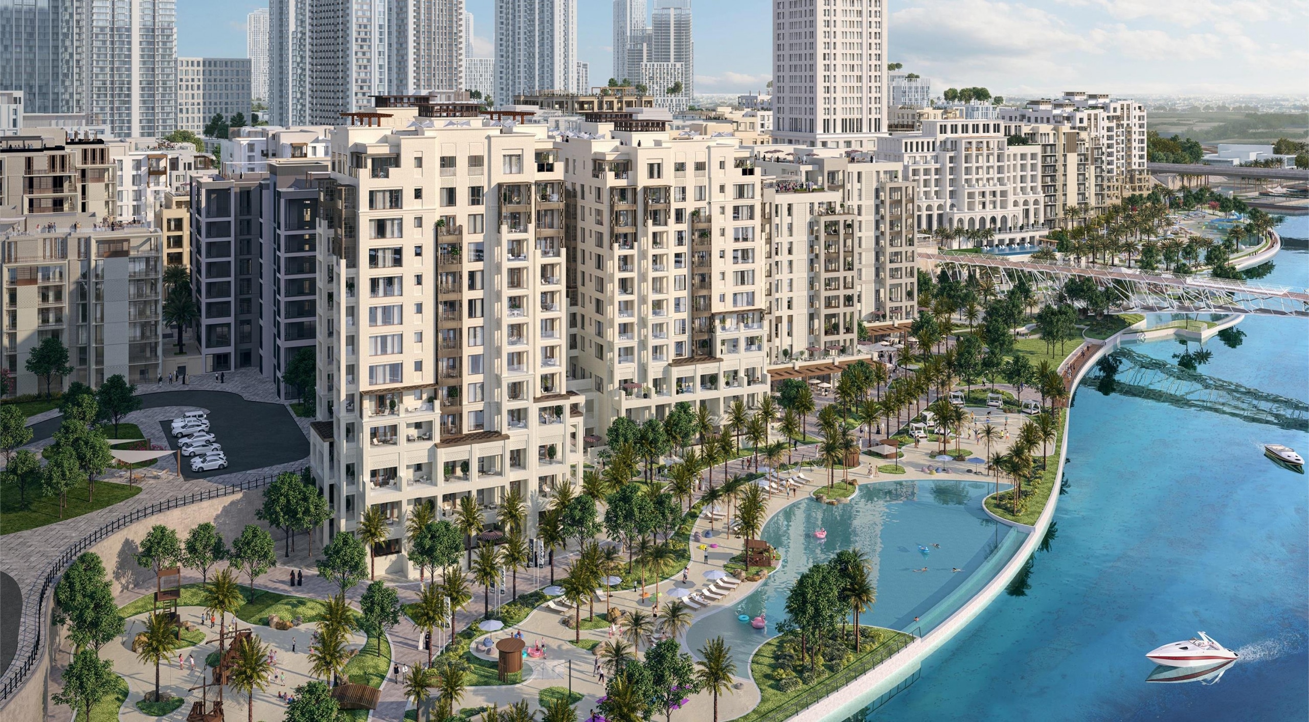 Grove Creek Beach Apartments At Dubai Creek Harbour