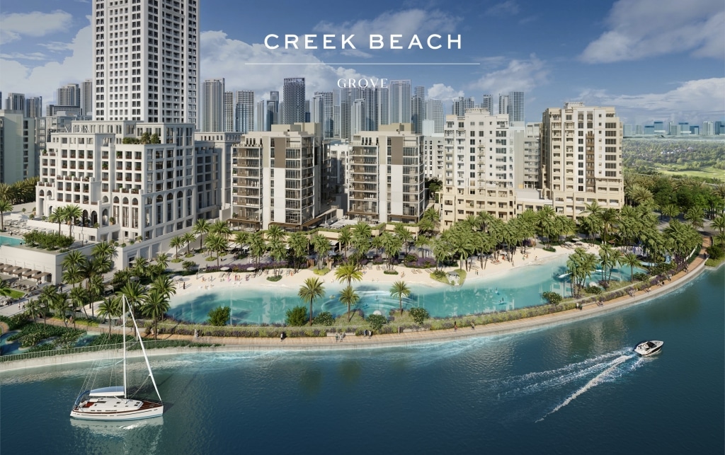 Grove Creek Beach Apartments im Hafen von Dubai Creek