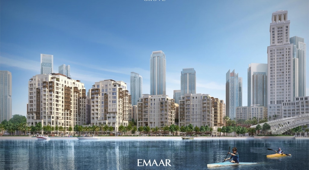 Grove Creek Beach Apartments im Hafen von Dubai Creek